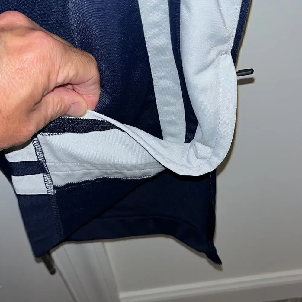 Nike vintage 2-piece Blue White track suit pants matching swoosh Jacket-L men’s